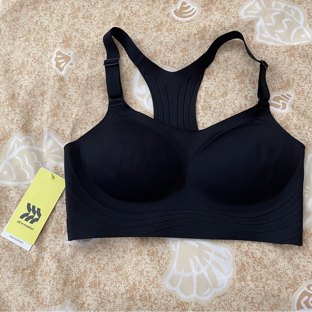 All in Motion Women’s High Support Sculpt Sports Bra Black Size XS